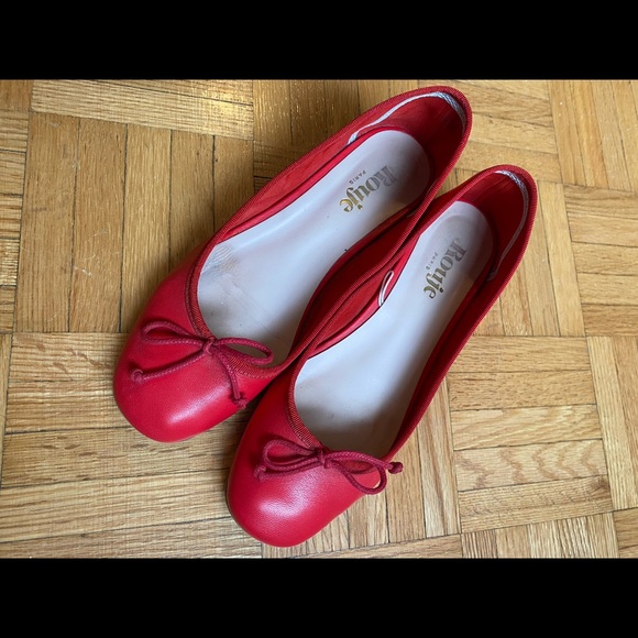 ROUJE Coline Ballerinas - Red Size 36 - Picture 4 of 7